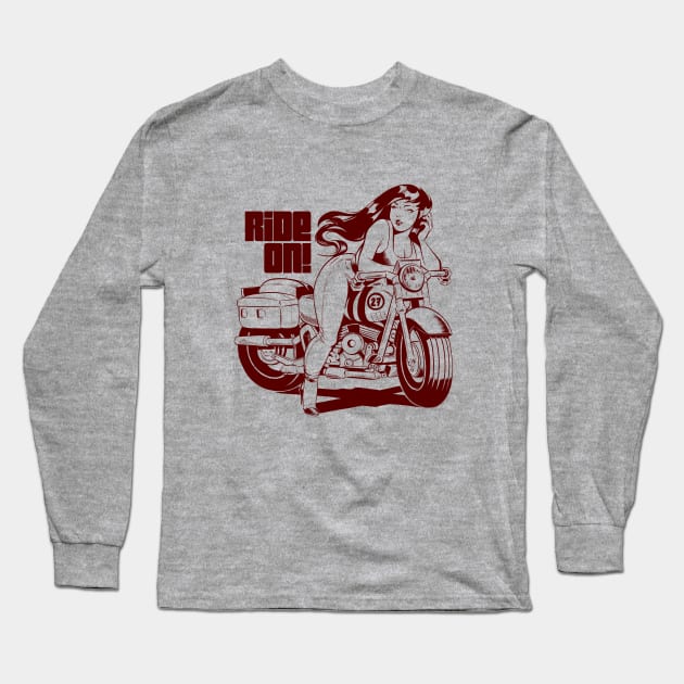 Ride ON! Long Sleeve T-Shirt by adanvc